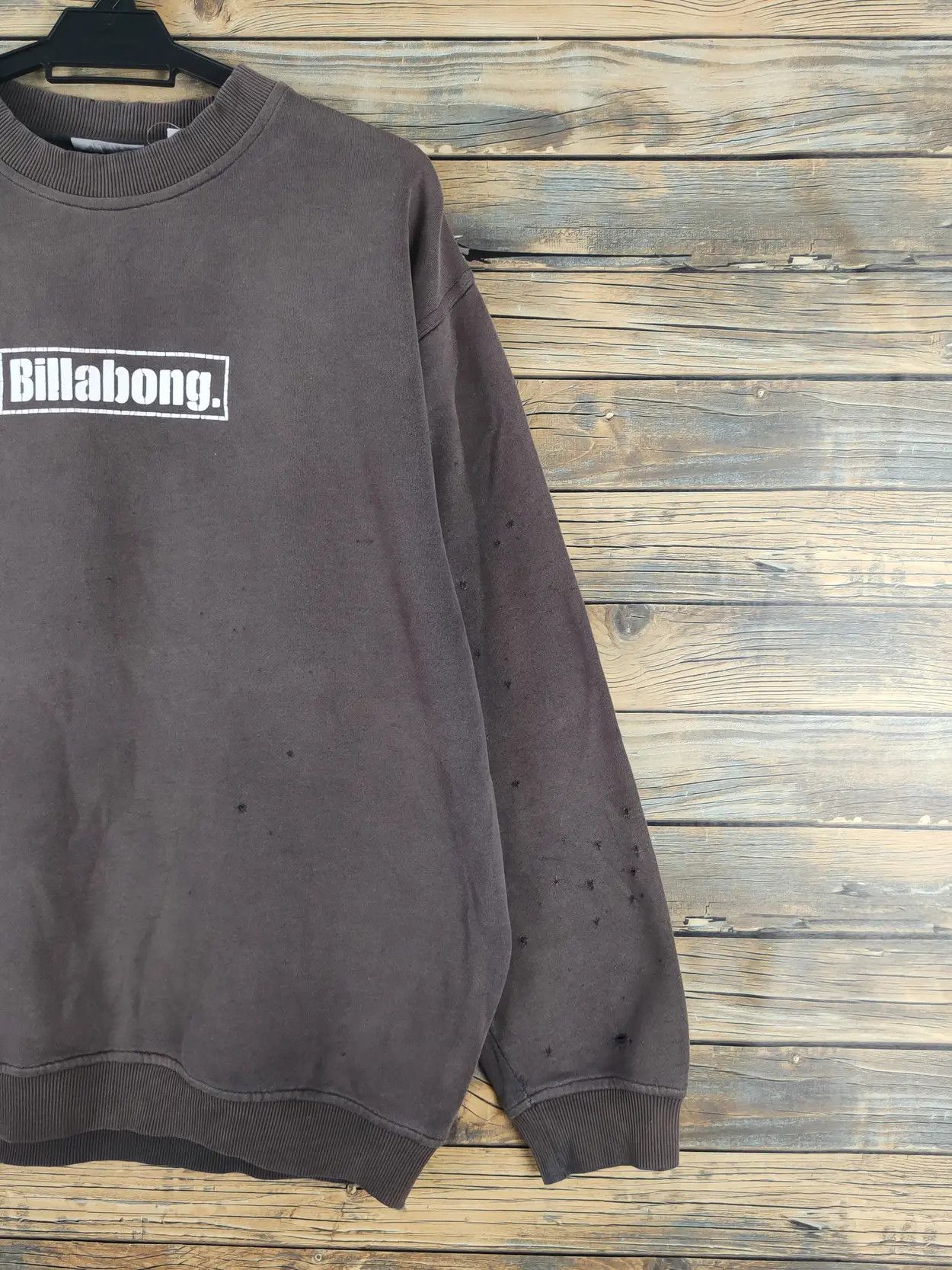Billabong D Billabong baggie ripped Dark Gray Faded Sweatshirts #W1461 Size US M / EU 48-50 / 2 - 12 Thumbnail