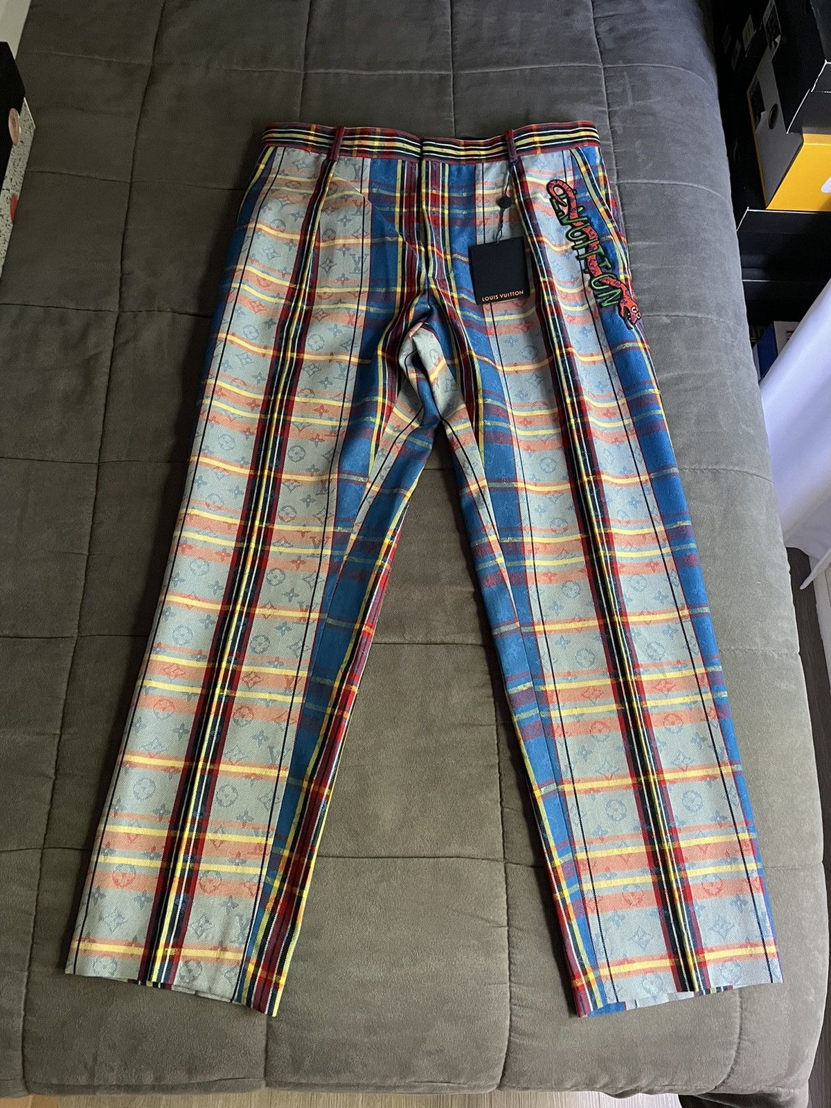 Louis Vuitton Louis Vuitton Plaid Snake Monogram Pants Size US 36 / EU 52 - 2 Thumbnail