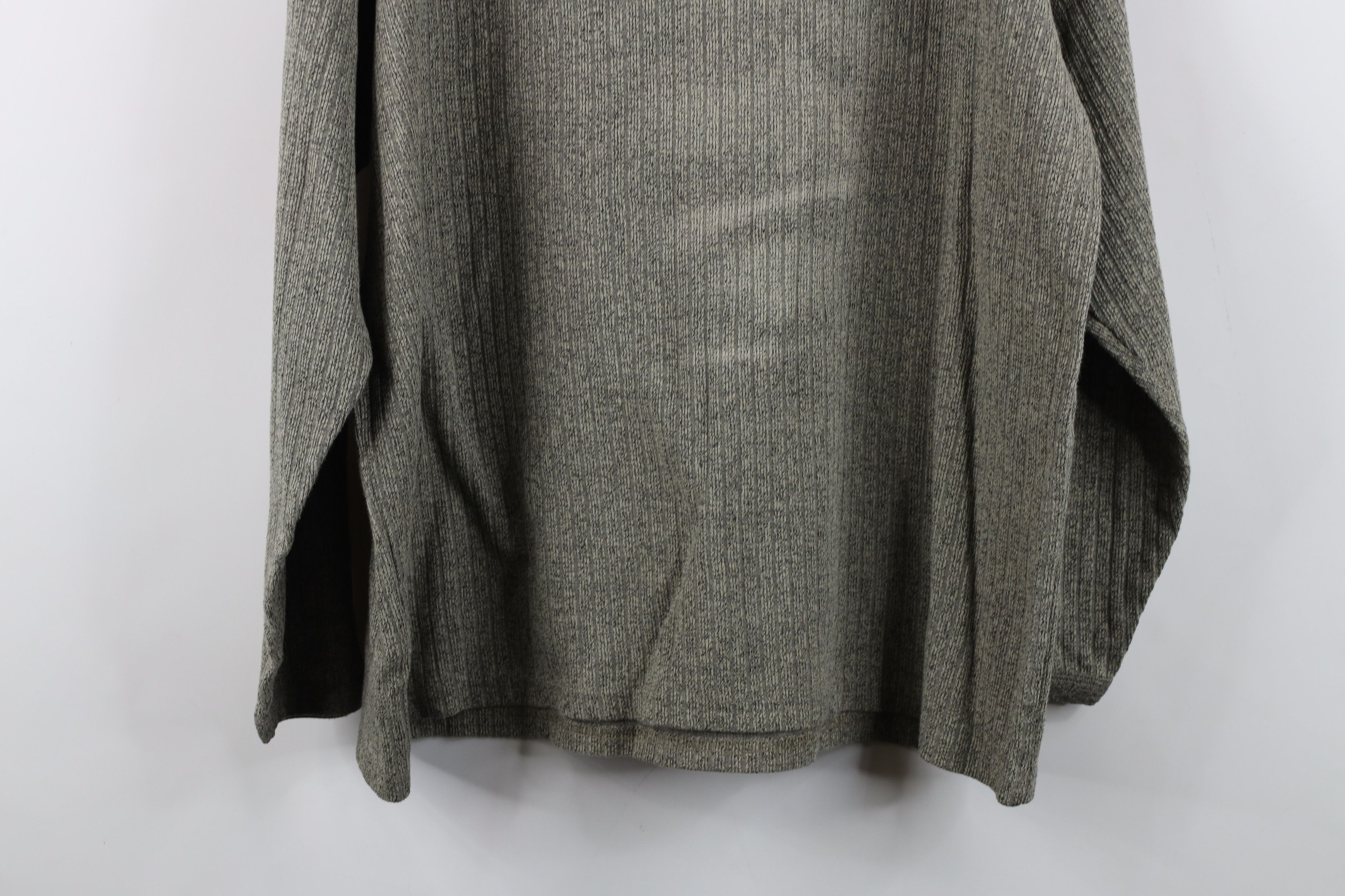 Vintage Vintage 90s Streetwear Ribbed Knit Long Sleeve T-Shirt Gray Size US XL / EU 56 / 4 - 9 Thumbnail