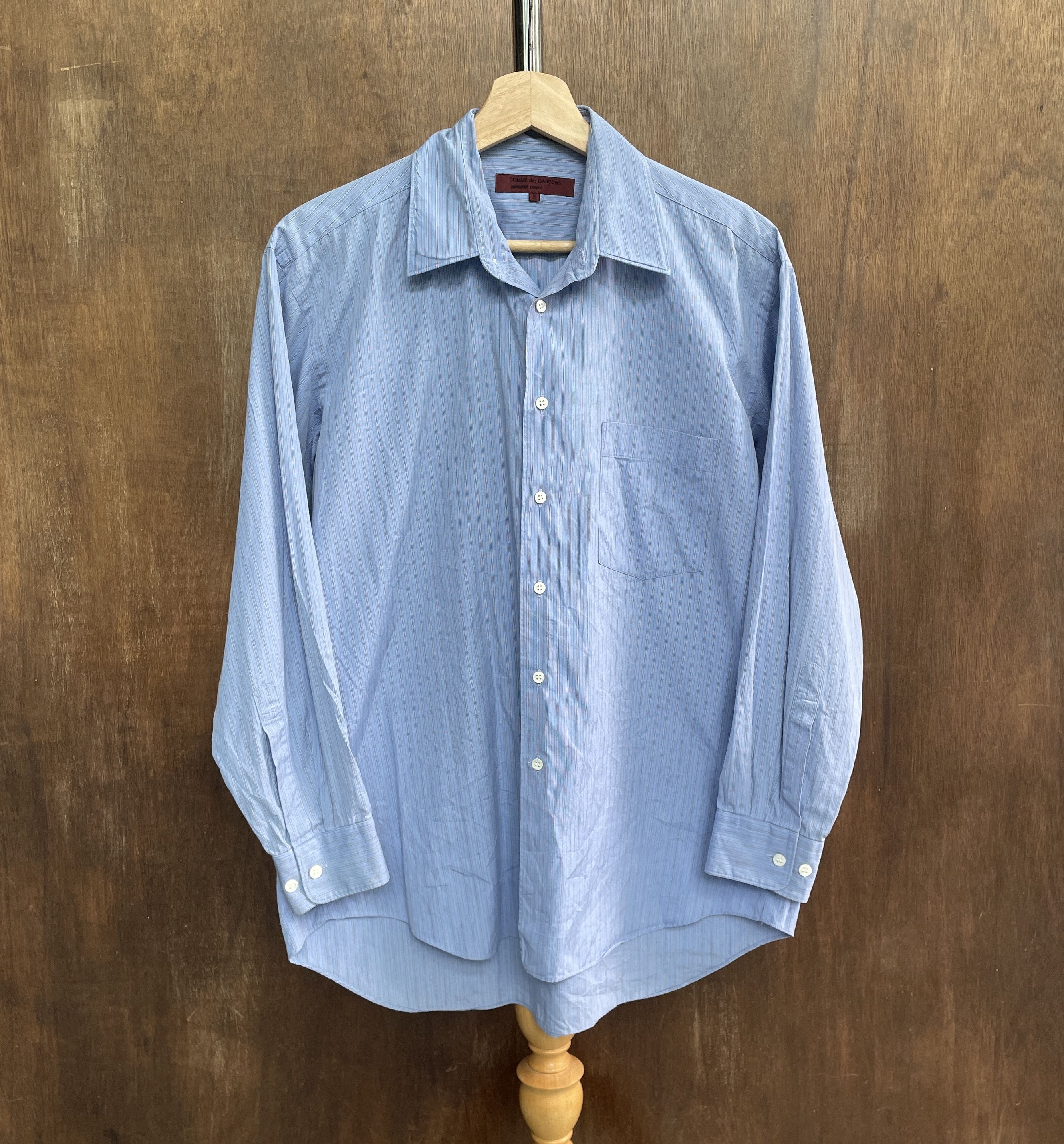 Comme des Garcons Homme Deux COMME des GARCONS HOMME DEUX 90's Stripped Shirt Size US S / EU 44-46 / 1 - 1 Thumbnail