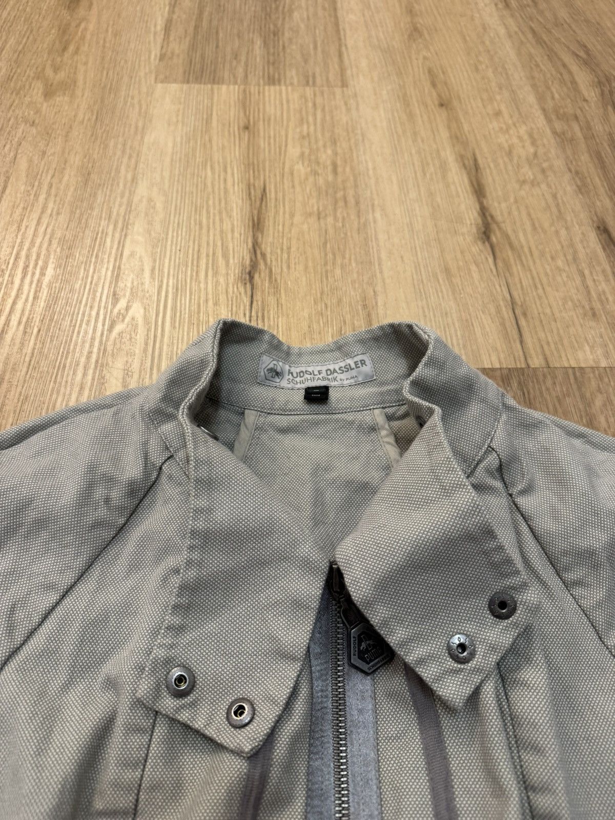 Puma Rudolf Dassler Schuhfabrik By Puma Biker Jacket Grey M Size M / US 6-8 / IT 42-44 - 10 Thumbnail
