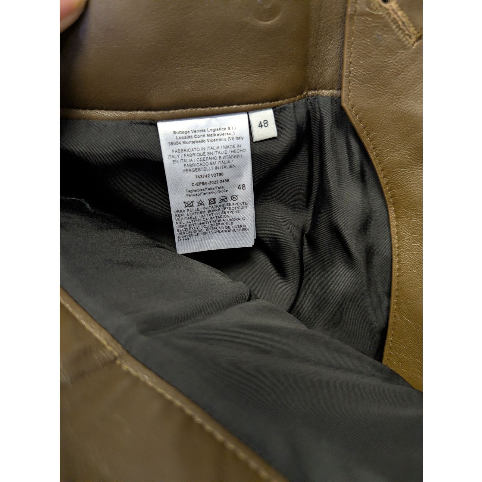Bottega Veneta o1rshd1 Carved Leather Snake Trousers Pants in Nut Size US 32 / EU 48 - 16 Thumbnail