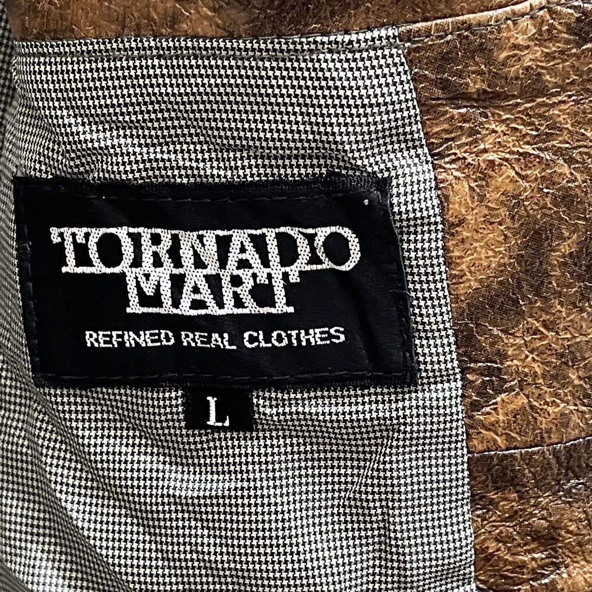 Tornado Mart Tornado Mart Leather Trench Coat Hoodie Jacket Size US L / EU 52-54 / 3 - 19 Thumbnail