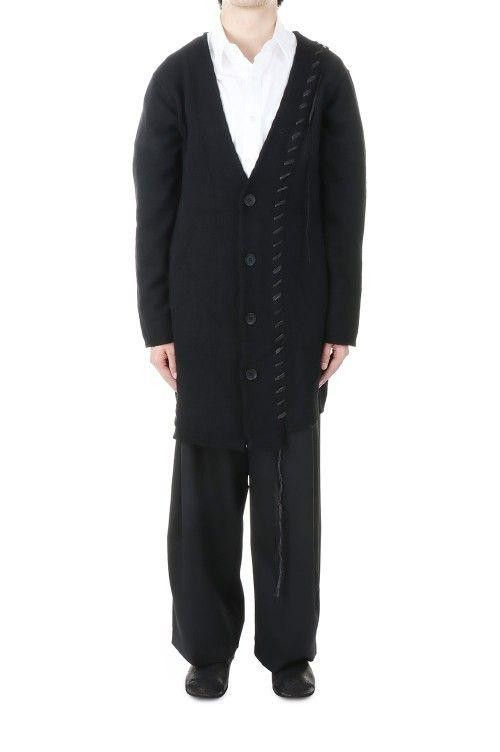 Yohji Yamamoto POUR HOMME 22AW KNIT LONG CARDIAN HE‐K80‐185 Size US L / EU 52-54 / 3 - 4 Thumbnail