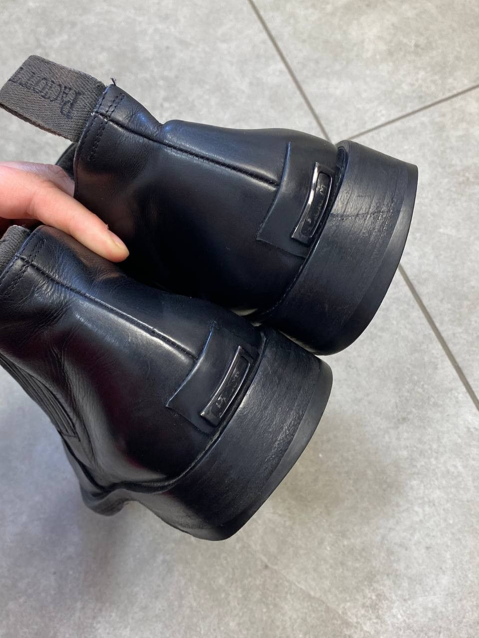 Paciotti Cesare Paciotti Leather Chelsea Ankle Square Toe Boots Size US 10 / EU 43 - 7 Thumbnail
