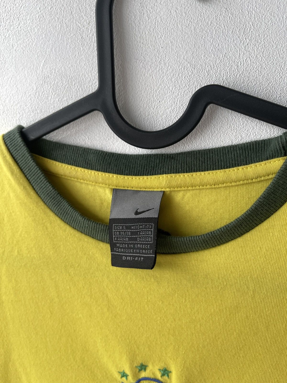 Nike Nike Brasil Football Soccer Yellow Cotton Vest Size S Size US S / EU 44-46 / 1 - 3 Thumbnail