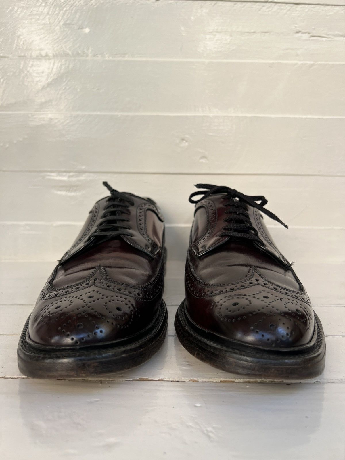 Hanover Hanover LB Sheppard Brown Longwing Shell Codovan Dress Shoes Size US 9.5 / EU 42-43 - 5 Thumbnail
