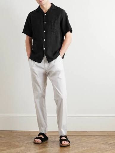 Portuguese Flannel Seersucker Camp Shirt Size US S / EU 44-46 / 1 - 2 Thumbnail