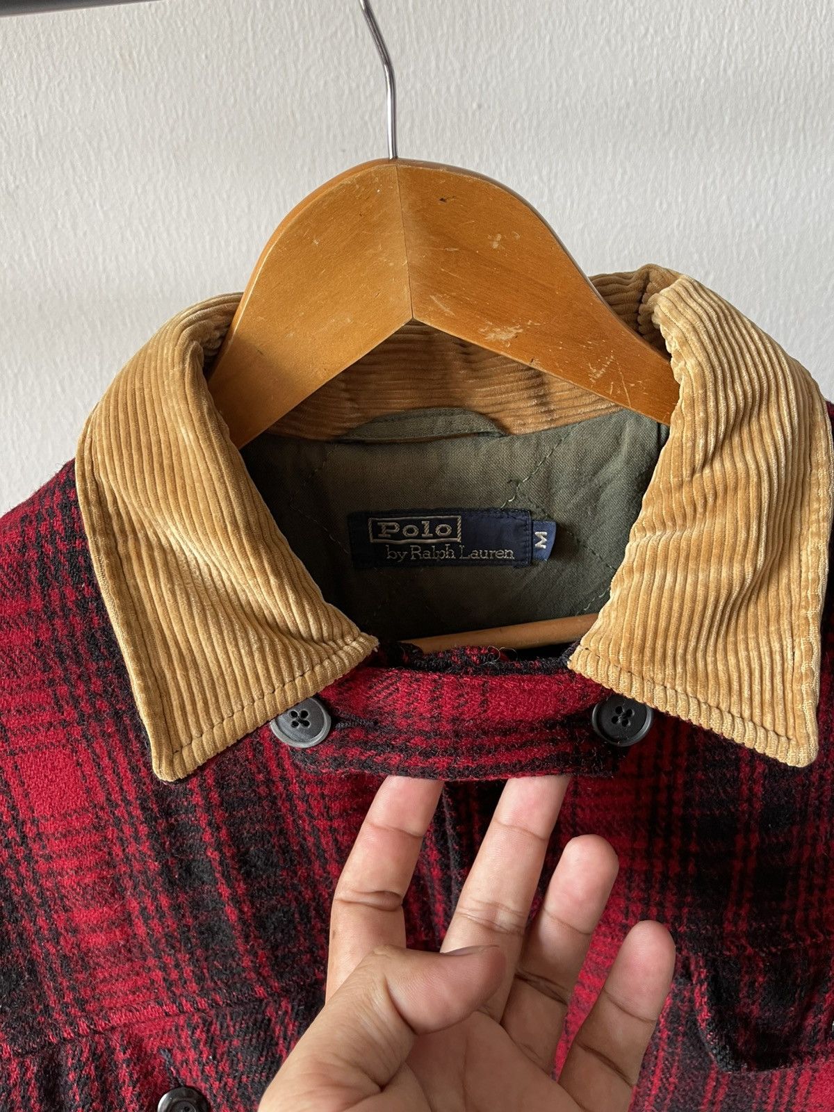 Polo Ralph Lauren 90s Polo Ralph Lauren Buffalo Plaid Heavy Wool Jacket 96 Size US L / EU 52-54 / 3 - 10 Thumbnail