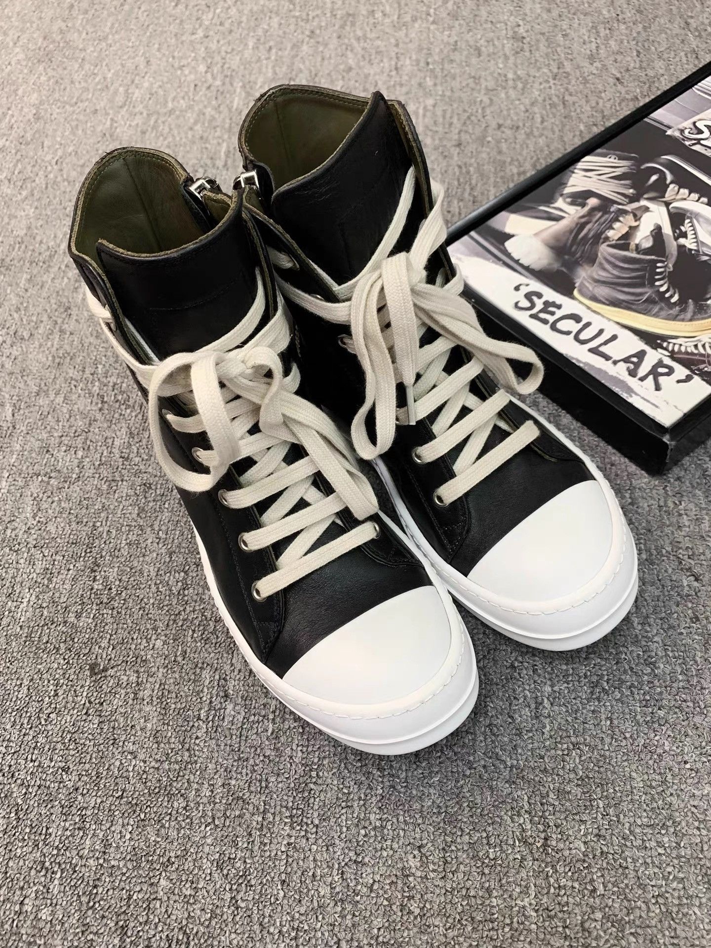 Rick Owens Rick Owens Mainline Smooth Leather Big Converse K34 Size US 6 / IT 36 - 2 Thumbnail