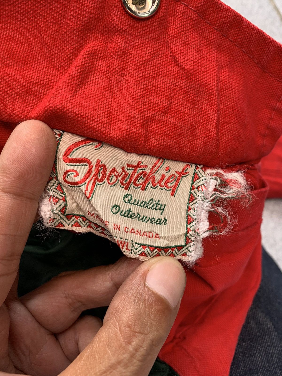 Vintage Vintage 70s Sportchief Outdoor Canvas Jacket Size US L / EU 52-54 / 3 - 3 Thumbnail