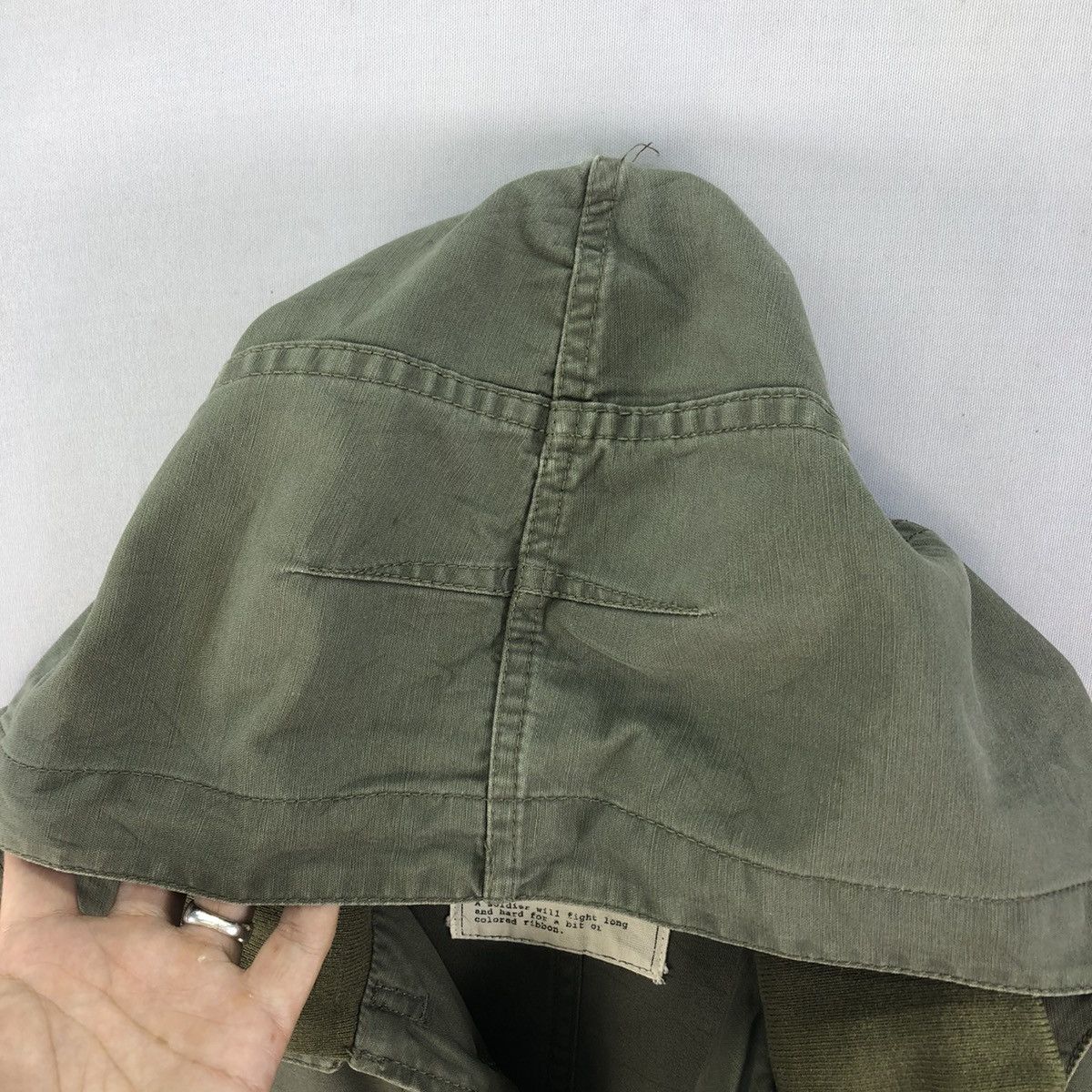 Japanese Brand Vintage Back Number Army Utility Slant Pocket Jacket Size US S / EU 44-46 / 1 - 11 Thumbnail