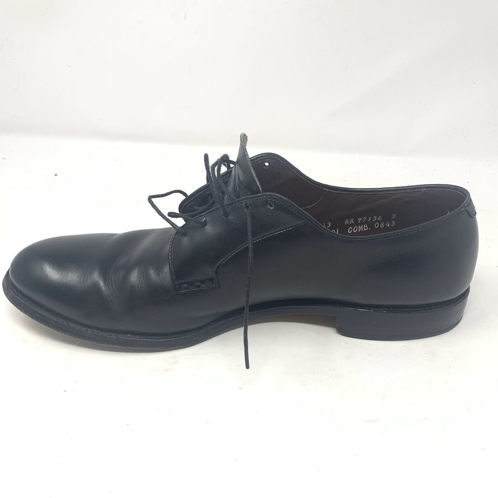 Allen Edmonds Allen Edmonds Bristol Plain Toe Blucher Leather Black 13 AA Size US 13 / EU 46 - 2 Thumbnail