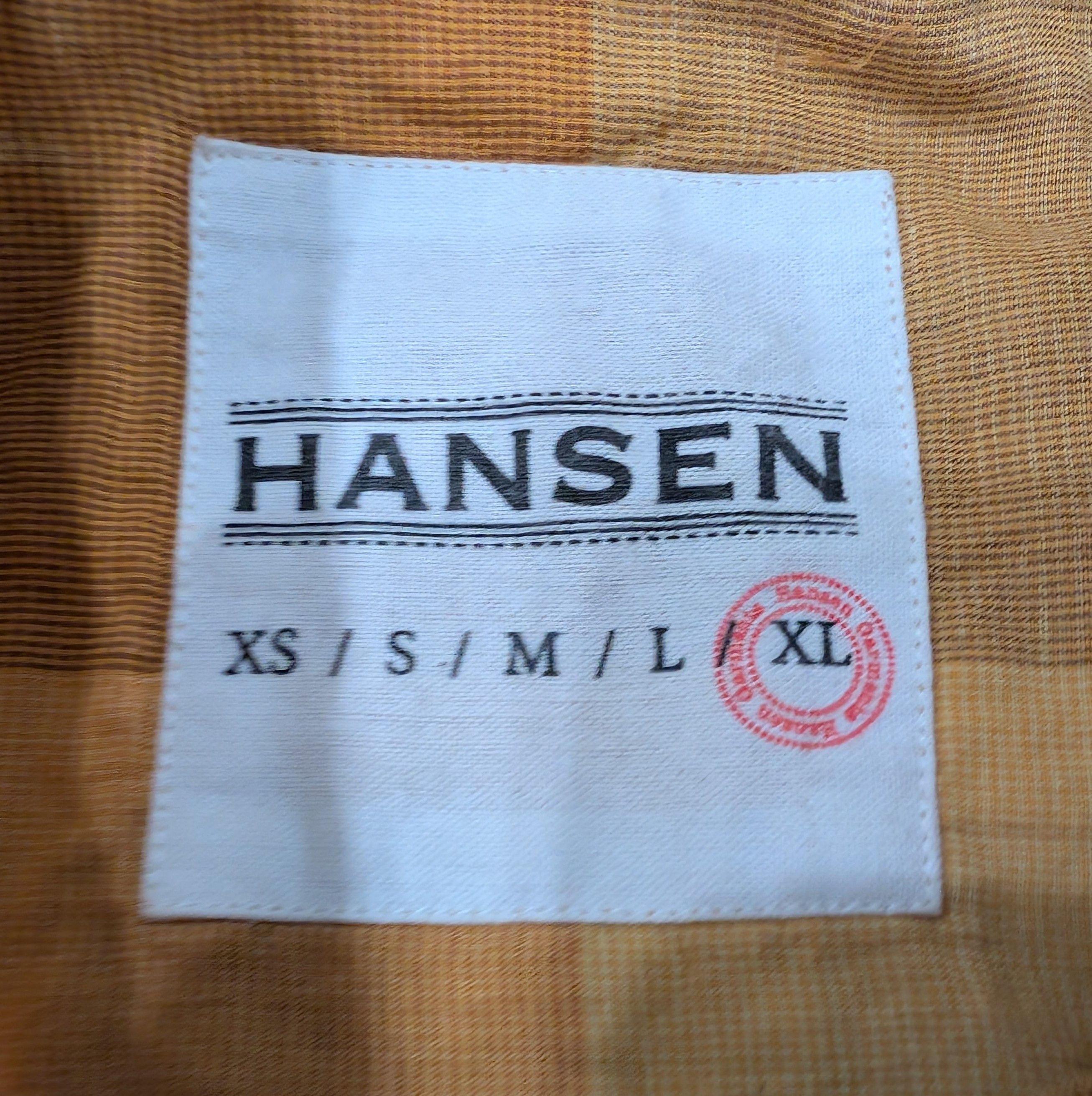 HANSEN Garments Hansen Garments Jesper Chequered Shirt Cotton/Ramie/Linen Size US XL / EU 56 / 4 - 3 Thumbnail