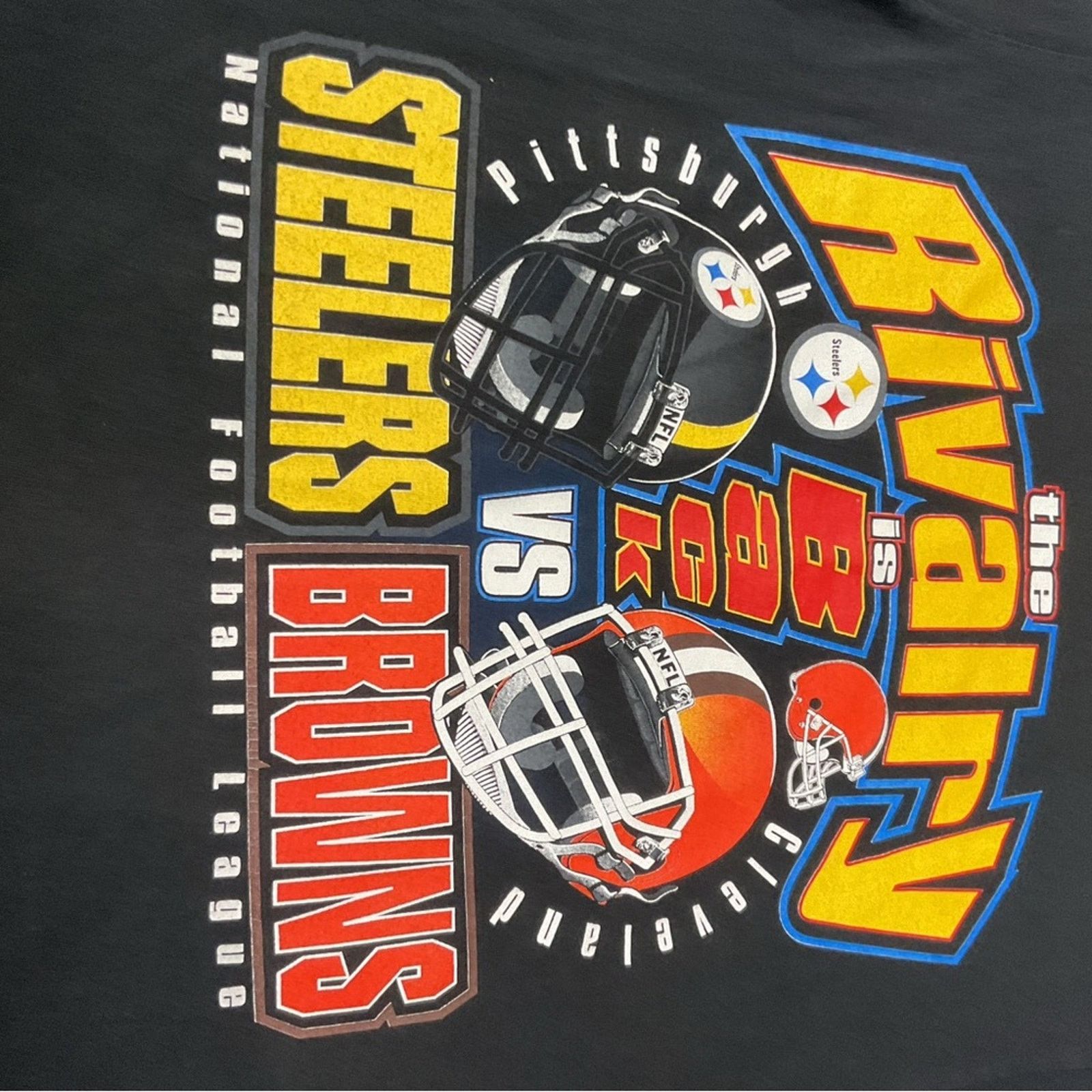 Puma Vintage 90's Puma Cleveland vs Pittsburgh NFL T-Shirt Size US M / EU 48-50 / 2 - 4 Thumbnail