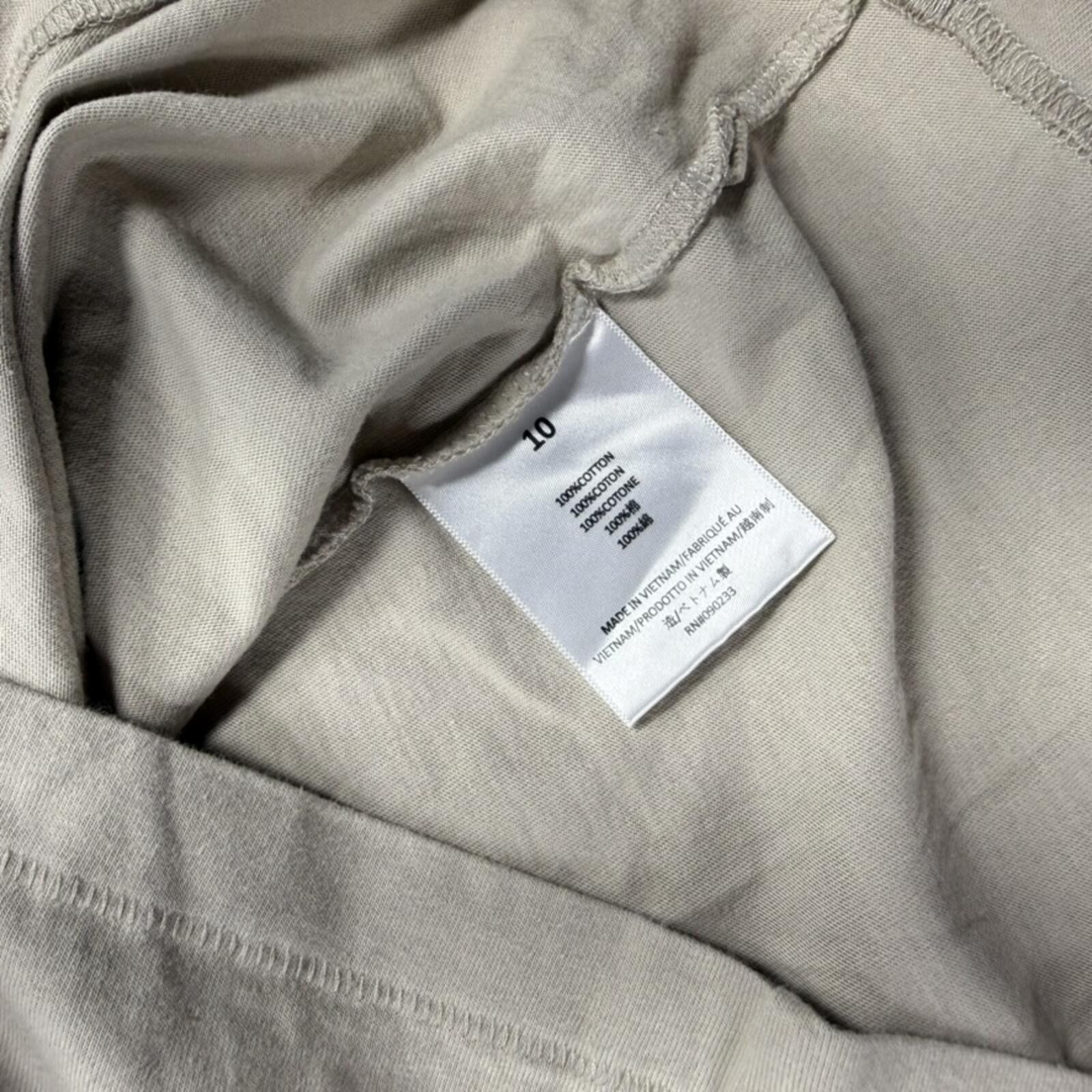 Fear of God Fear of God Shirt Women's 10 Beige Oversize 100% Cotton Size ONE SIZE - 4 Thumbnail