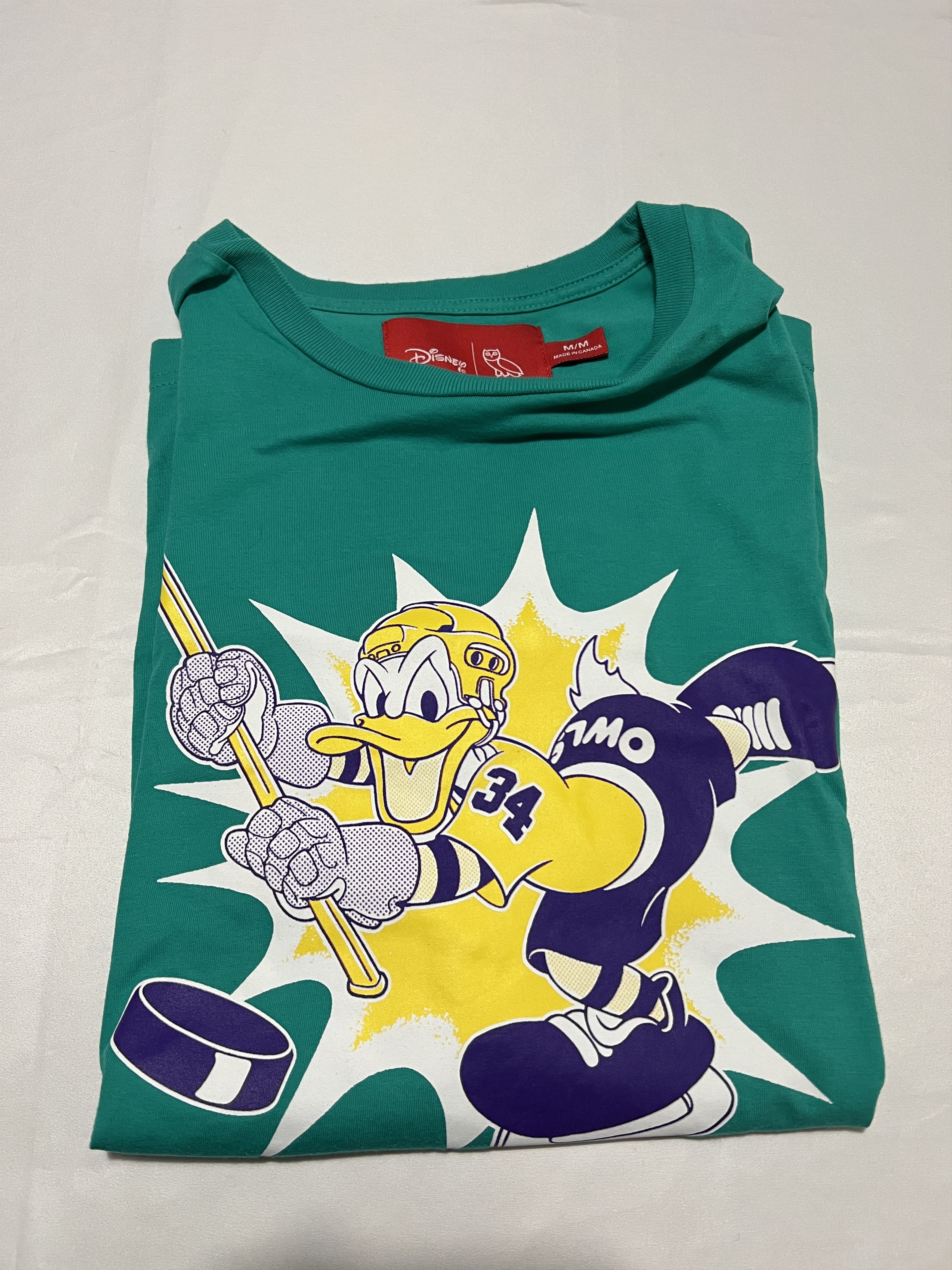 Disney OVO x Disney Donald "OWLS" T-shirt Turquoise Size US M / EU 48-50 / 2 - 1 Thumbnail