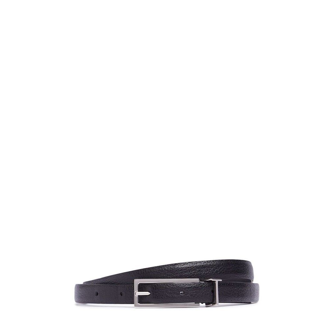TOM FORD 1.5 cm Black Grained Leather Belt New & Authentic (
