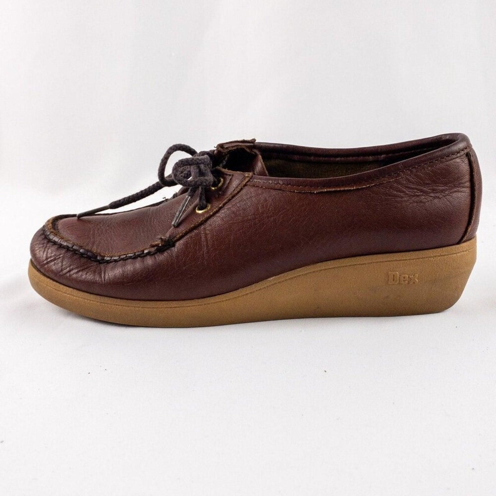 DUKE + DEXTER Dexter Vintage Brown Handmade Leather Shoes Womens 7.5 Size US 7.5 / IT 37.5 - 2 Thumbnail