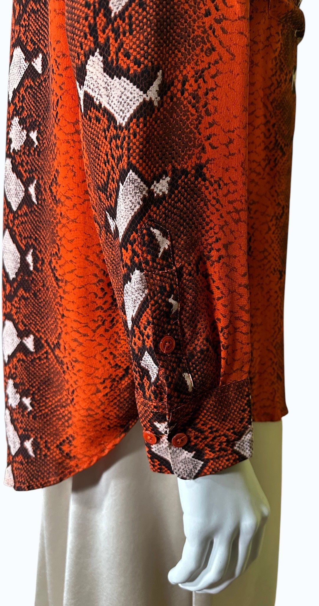Equipment Top Silk Shirt Red Snakeskin Size S / US 4 / IT 40 - 5 Thumbnail