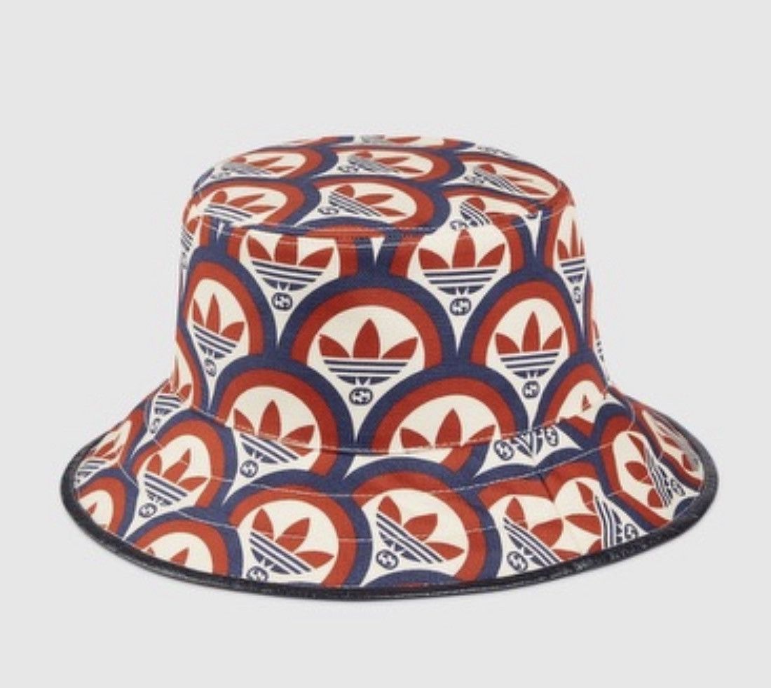 新品 GUCCI グッチ アディダス バケット ハット 帽子 メンズ レディース GUCCIアディダスハット