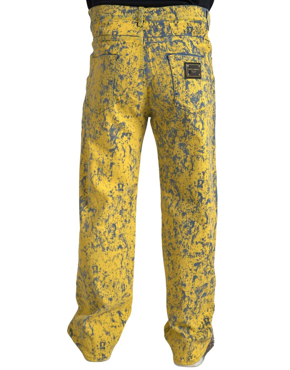 Dolce & Gabbana o1y0125 Logo Jeans in Yellow/Grey Size US 32 / EU 48 - 3 Thumbnail