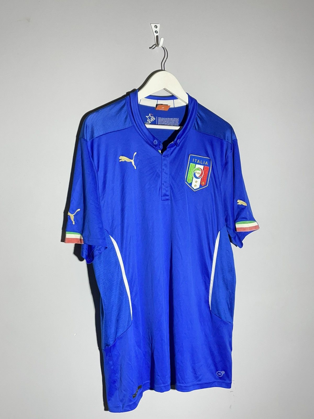 Puma National Team Italy Puma 2014 Home Football Shirt Size US XXL / EU 58 / 5 - 2 Thumbnail