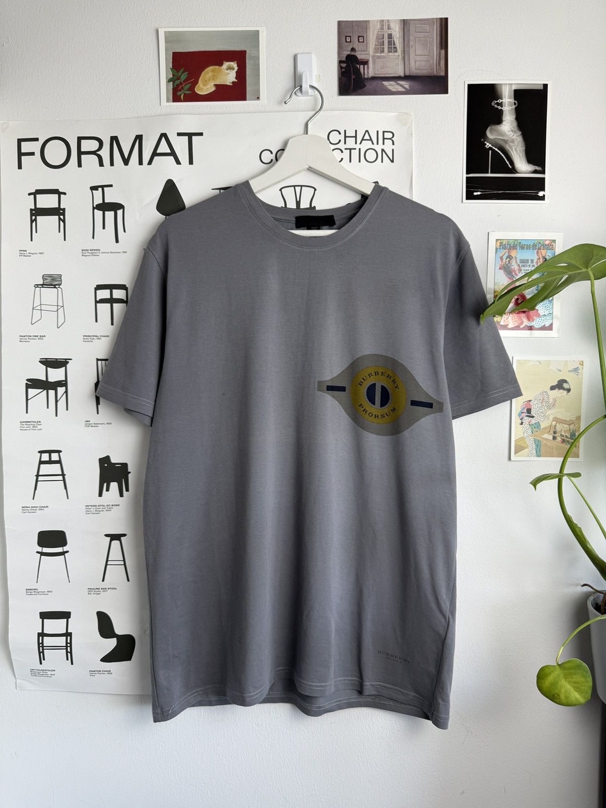 Burberry × Burberry Prorsum × Designer Burberry Prosum small logo t-shirt XL designer luxury rare Size US XL / EU 56 / 4 - 1 Thumbnail