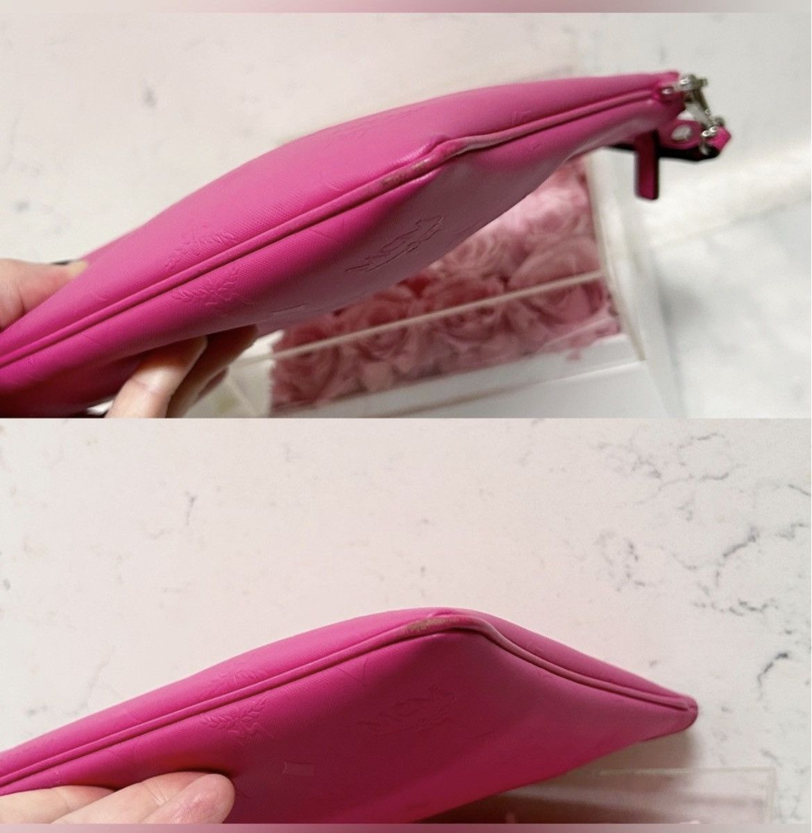 MCM Authentic MCM Barbie Pink XL Wristlet Pouch / Clutch Bag Size ONE SIZE - 8 Thumbnail