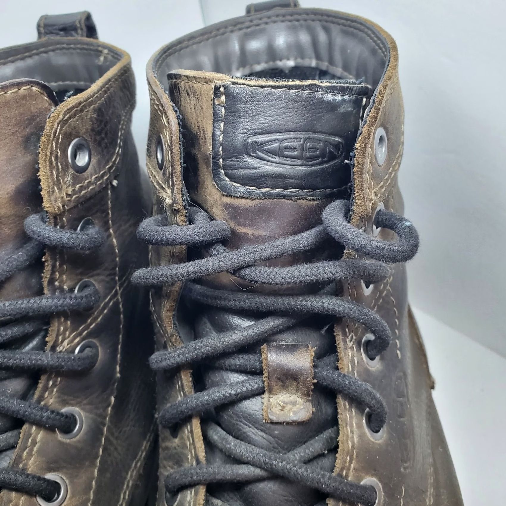 KEEN KEEN Mens San Jose 6" WP Work Boots ALUMINUM TOE Brown Lace Up Leather Rubber Waterproof Size US8.5 Size US 9 / EU 42 - 5 Thumbnail