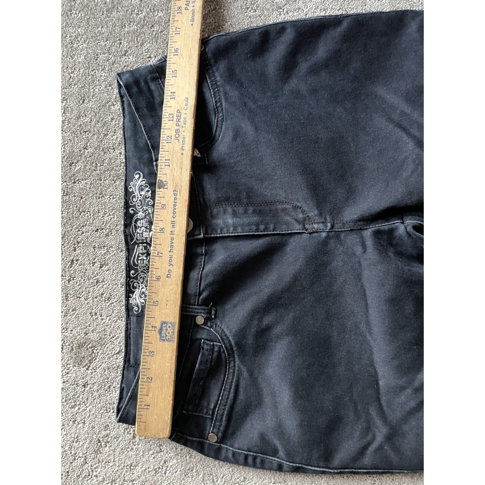 Express VINTAGE Express Stella Cotton Blend Jean Leggings Women's Size 8 Cropped Denim Blue Easy Care Size 30" / US 8 / IT 44 - 6 Thumbnail