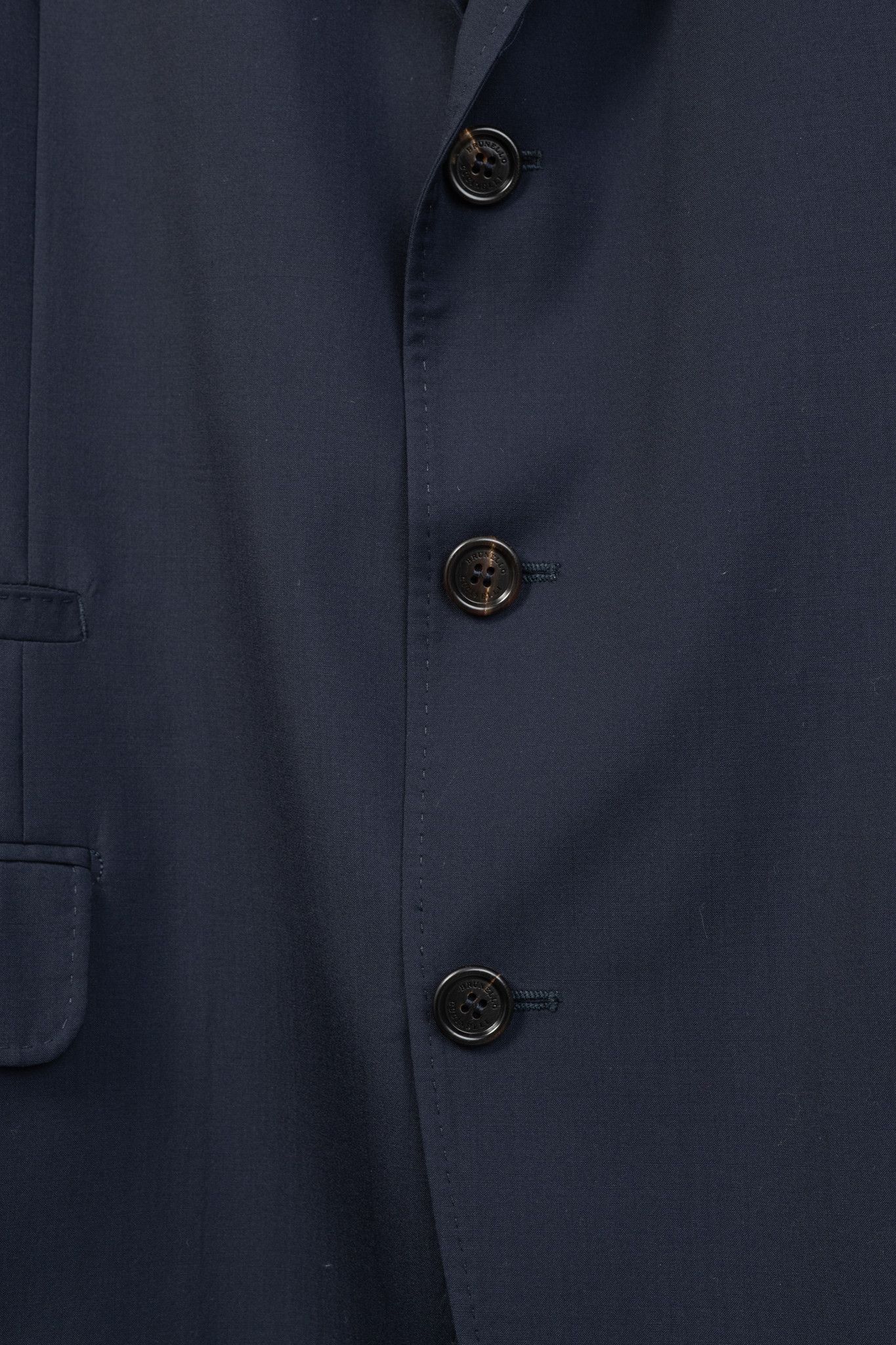 Brunello Cucinelli Brunello Cucinelli SS/20 Navy Three-Button Travel Blazer Size 54R - 6 Thumbnail