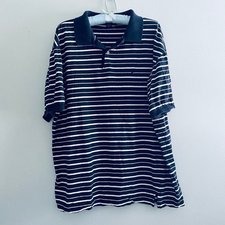 Nautica Nautica black striped polo Size US XL / EU 56 / 4 - 2 Thumbnail