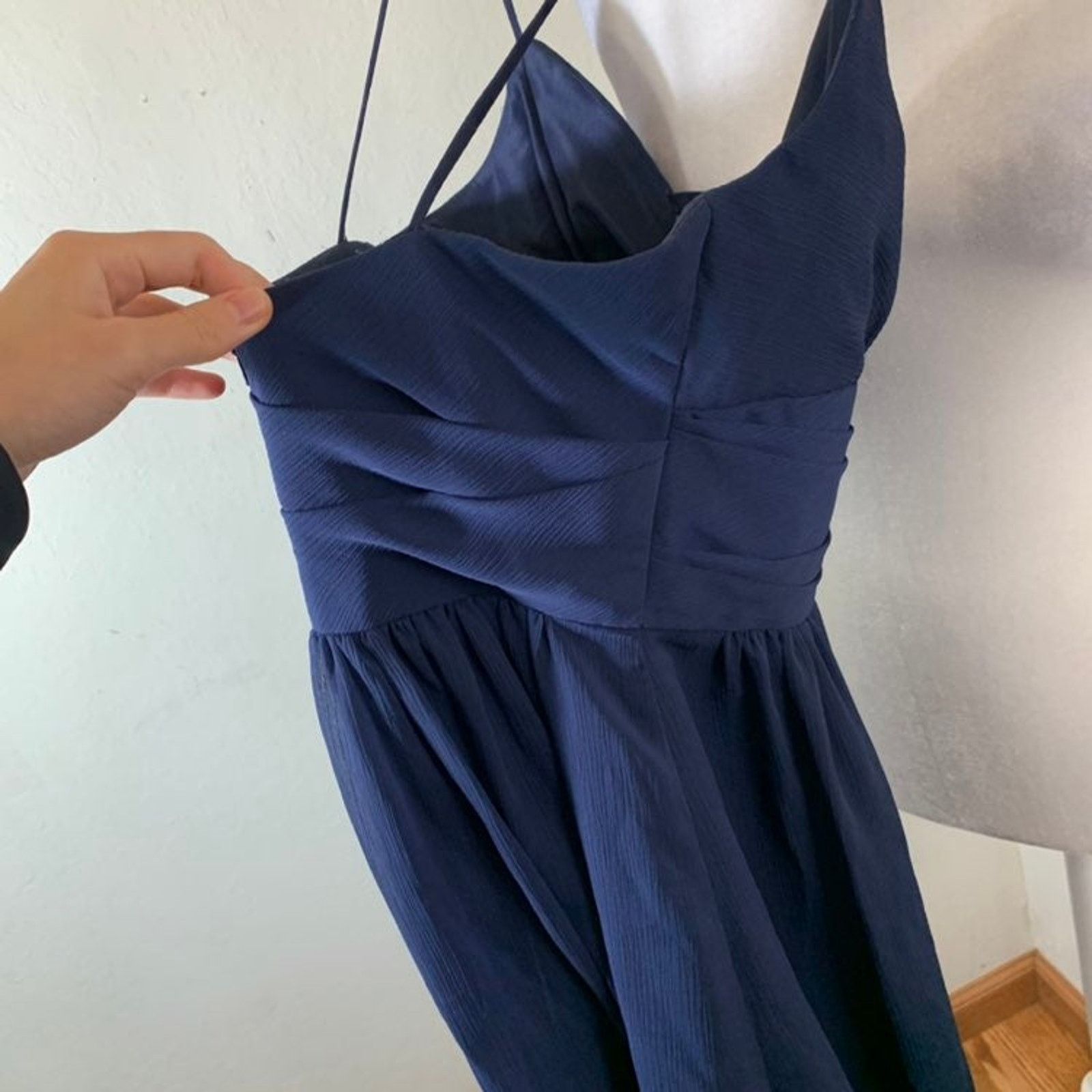 Other David’s Bridal Dress, Blue Chiffon Dress size 0 Size XS / US 0-2 / IT 36-38 - 8 Thumbnail