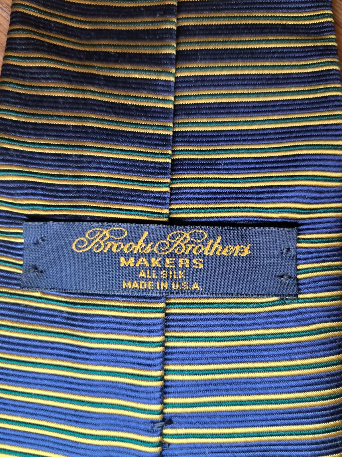 Brooks Brothers Brooks Brothers Silk Tie Blue Multicolor Striped Made in USA Size ONE SIZE - 2 Thumbnail