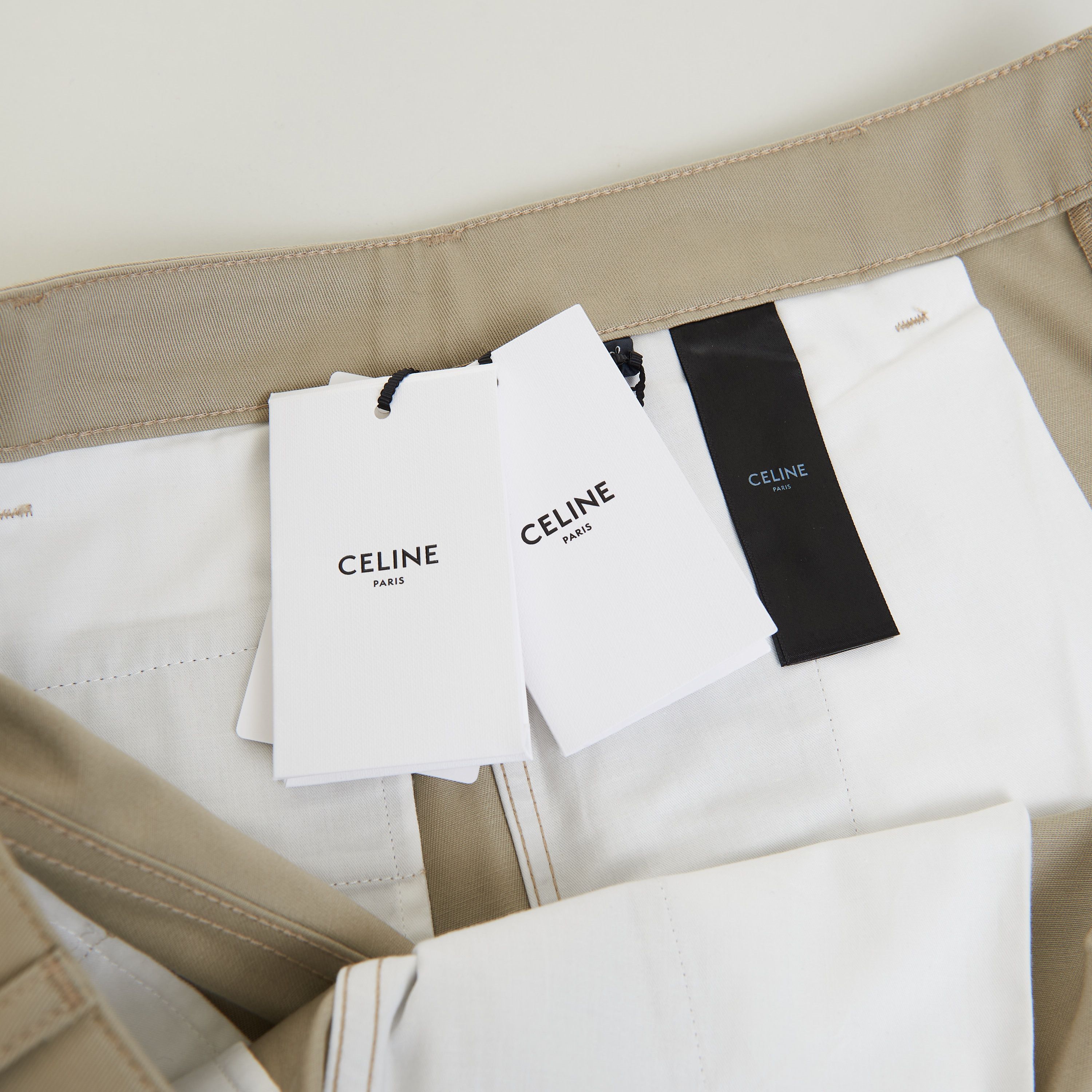 Celine Straight Chinos - Raw Wash Cotton Twill, Mid-Rise Size US 32 / EU 48 - 9 Thumbnail