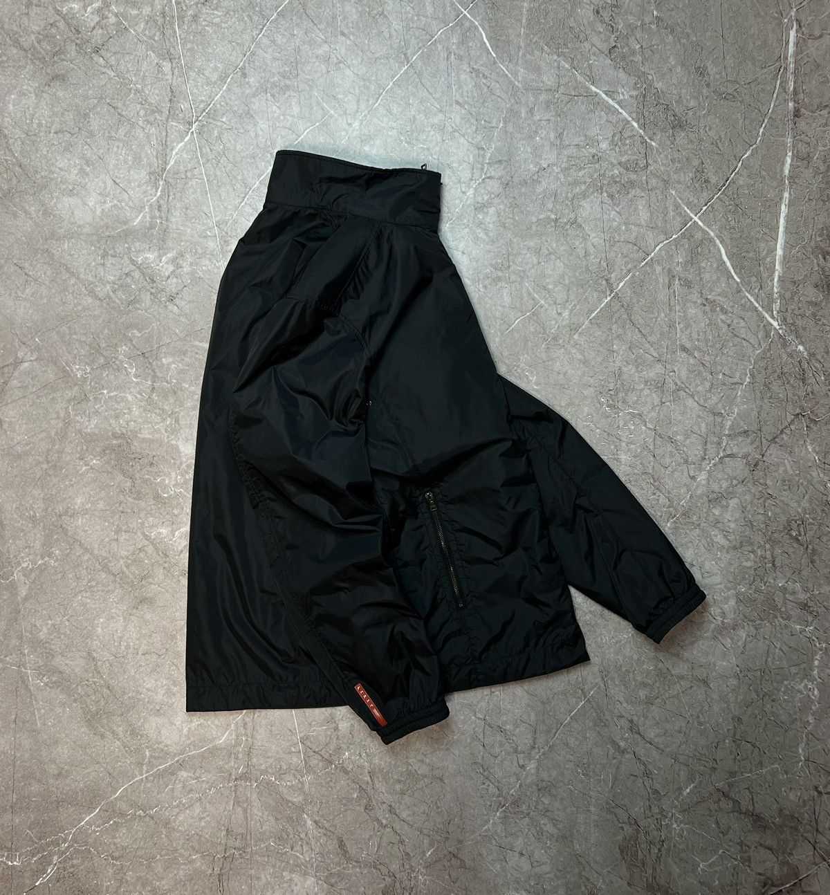 image of Prada Red Tab Nylon Jacket in Black, Men's (Size 2XL)