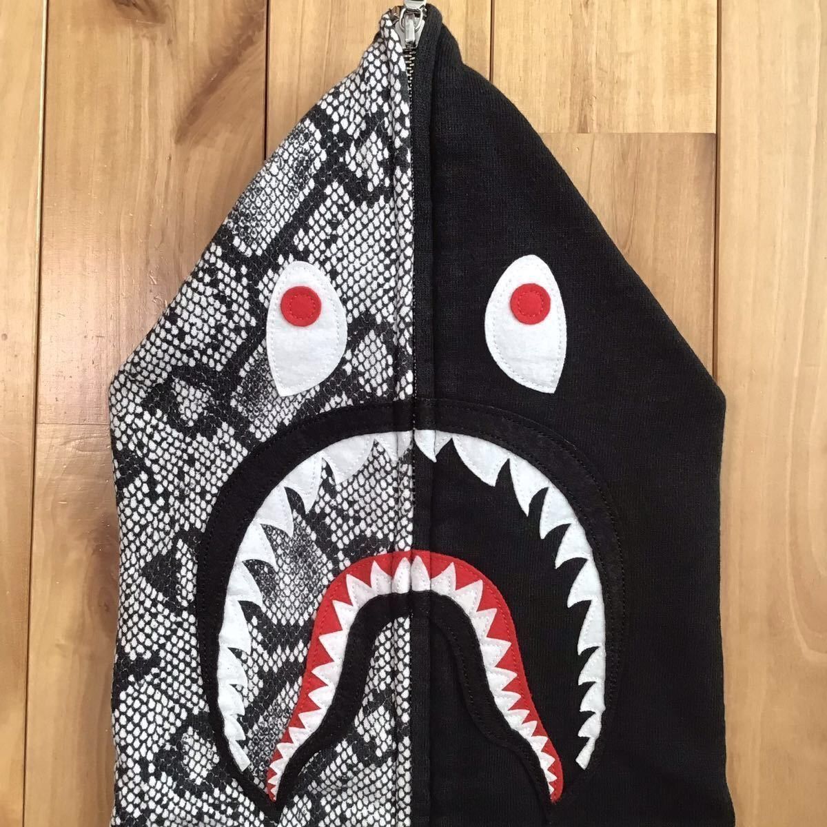Bape BAPE Snake pattern shark full zip hoodie a bathing ape Size US S / EU 44-46 / 1 - 3 Thumbnail