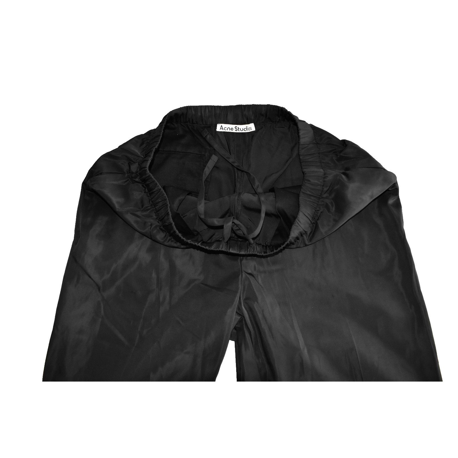 Acne Studios NWOT ACNE STUDIOS Black Satin Finish Waist Pants Sz 48 Size US 31 - 3 Thumbnail