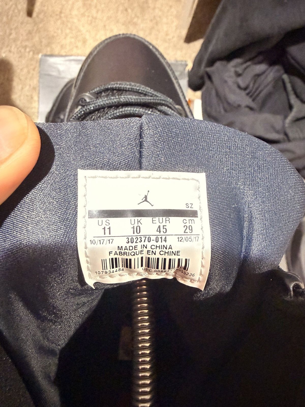 Nike Air Jordan 9 Retro Bred Patent Size US 11 / EU 44 - 6 Thumbnail