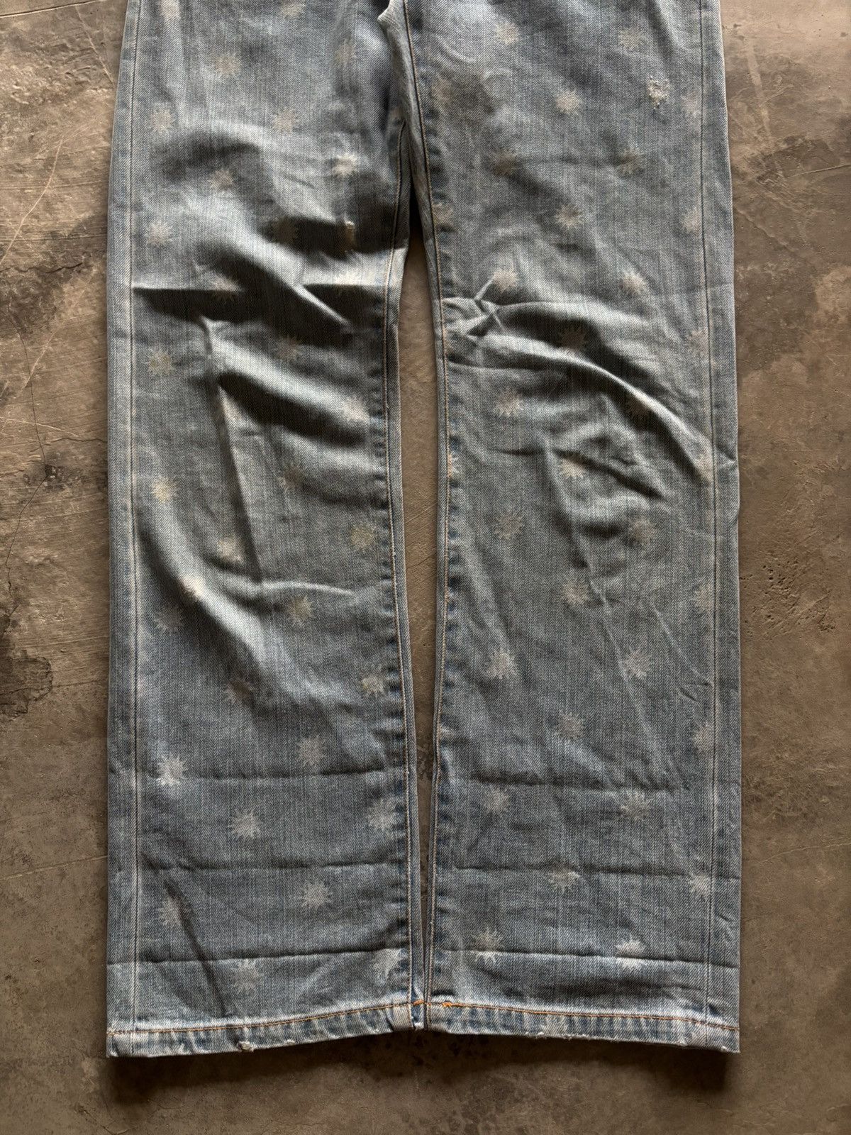 Sunao Kuwahara ISSEY MIYAKE SUNAO KUWAHARA OVERPRINT BUCKLE BACK WESTERN Size 31" - 12 Thumbnail