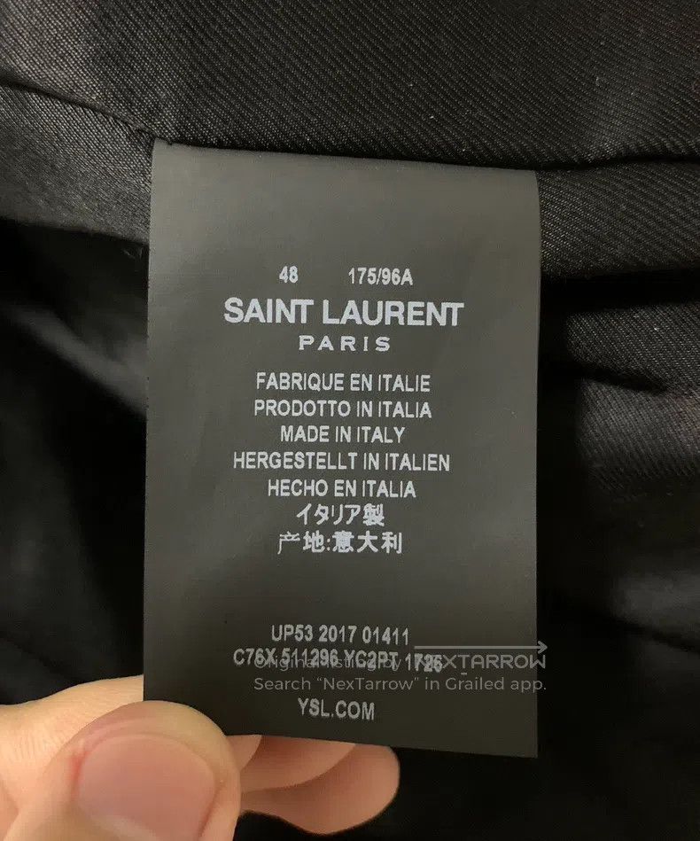 Saint Laurent Paris Saint Laurent Paris Python Skin Studded Vintage Pilot Leat Size US M / EU 48-50 / 2 - 4 Thumbnail