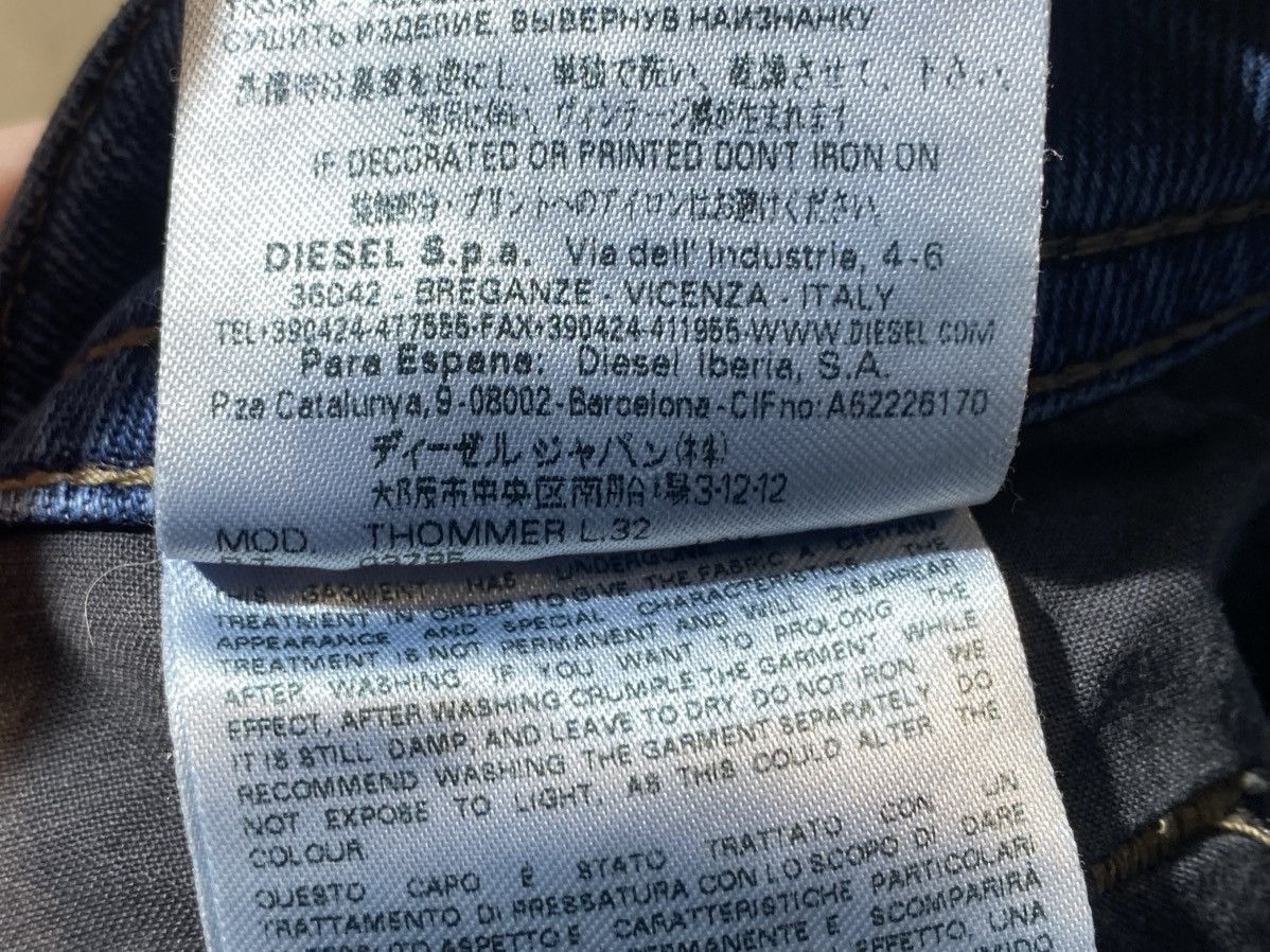 Designer × Diesel Diesel Thommer slim skinny stretch blue jeans size 33 Size US 33 - 16 Thumbnail