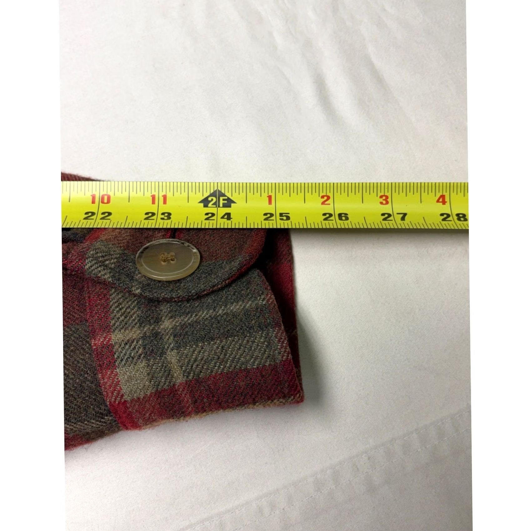 Pendleton VINTAGE Pendleton Jacket Wool Plaid Button Front Red Womens Large Mid-Length Wool Jacket Size L / US 10 / IT 46 - 8 Thumbnail