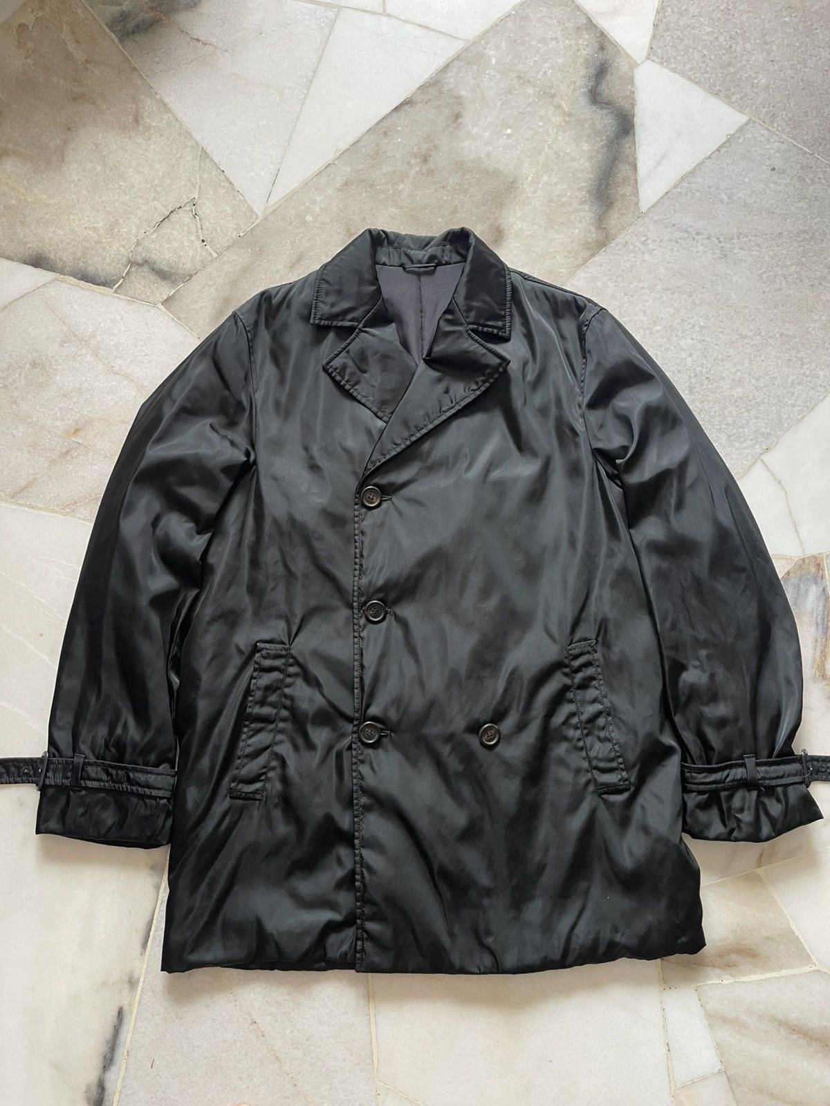 Prada Vintage Prada Nylon Long Coat 96 Size US L / EU 52-54 / 3 - 14 Thumbnail