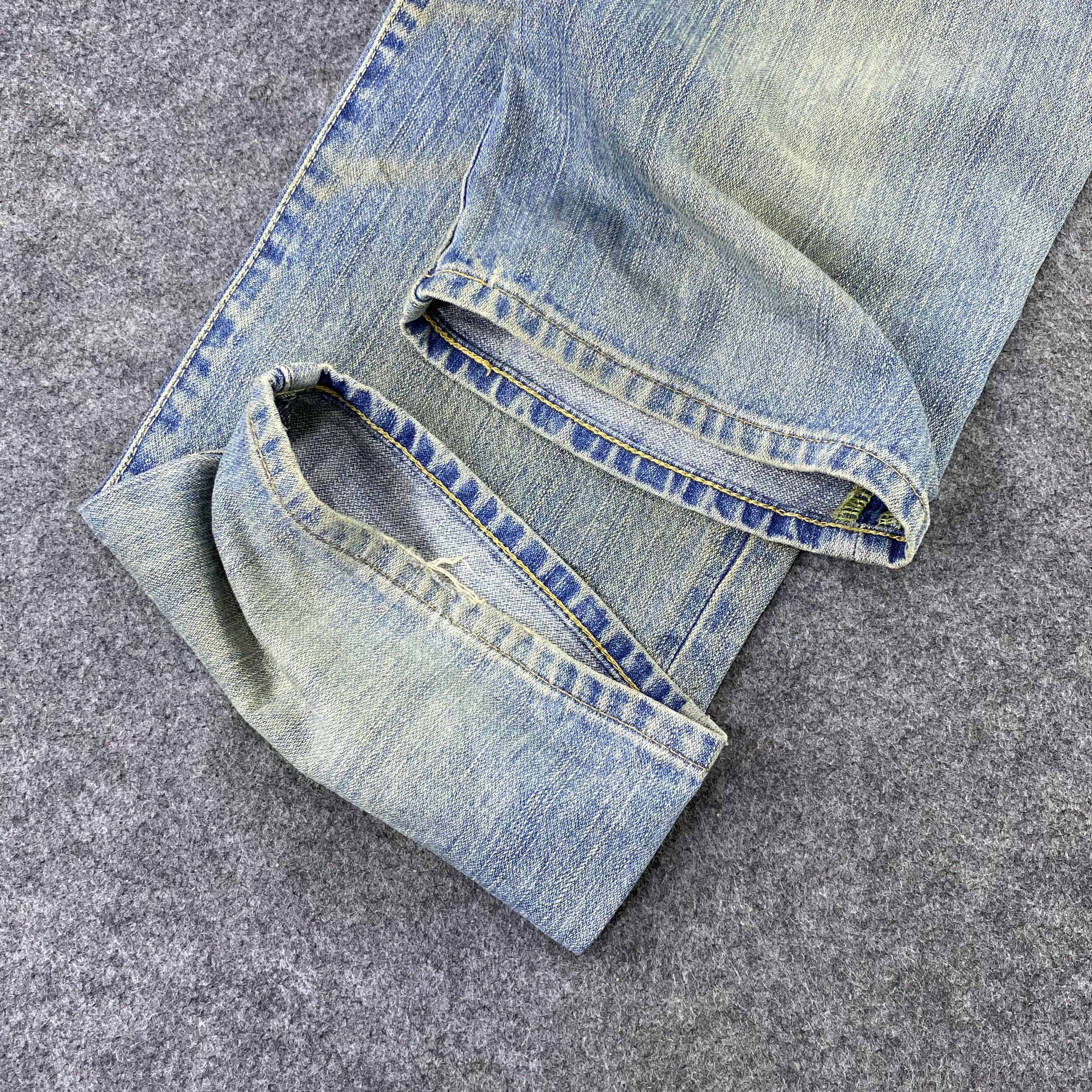 Jean × Vintage × Wrangler Vintage wrangler Distressed Blue Wash jeans-J1160 Size US 38 / EU 54 - 13 Thumbnail