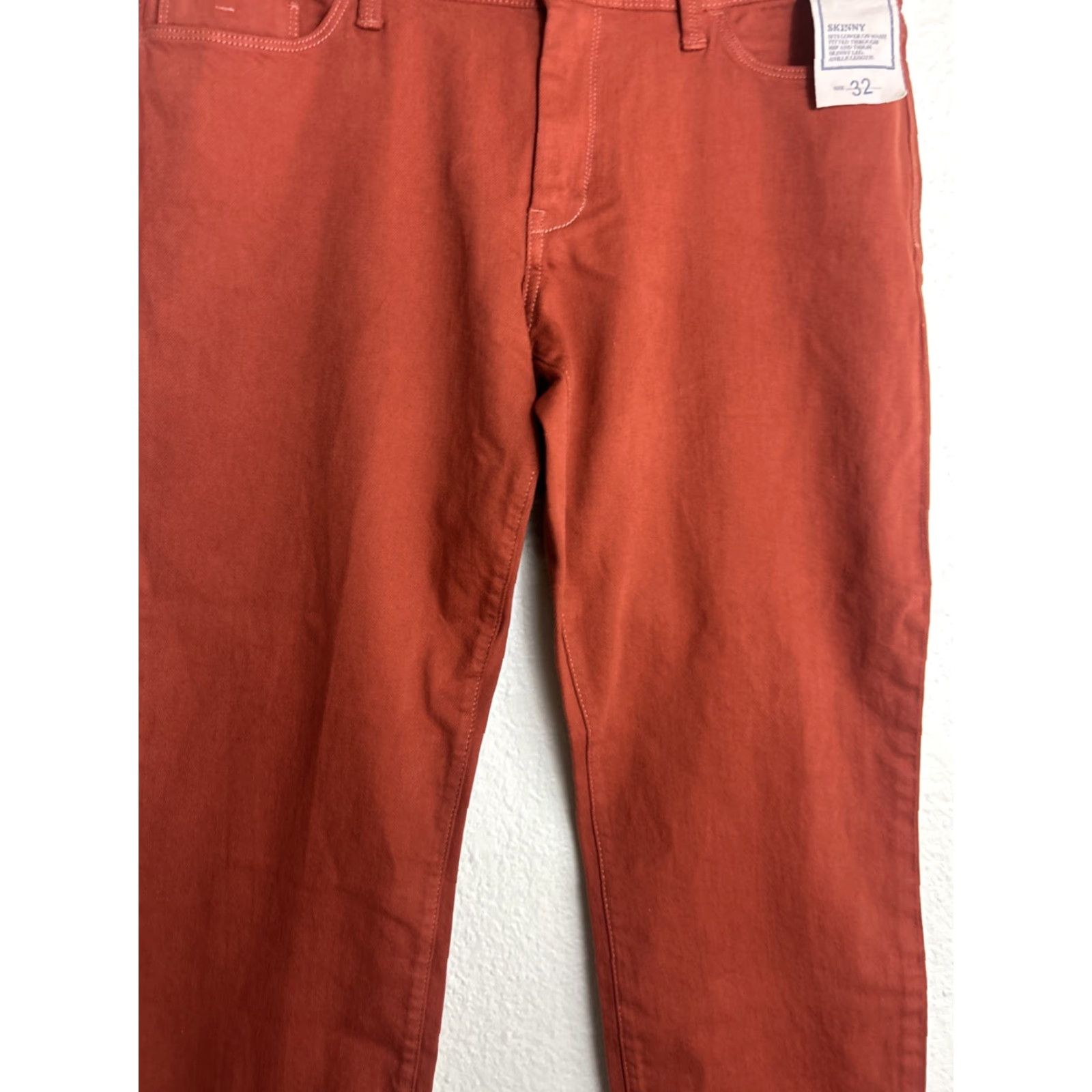Banana Republic Banana Republic Skinny Jeans Womens 32 Rusty Low Rise Stretch Denim 5-Pocket Zip Button Inseam 28 Regular Slim Size 24" / US 00 / IT 34 - 3 Thumbnail