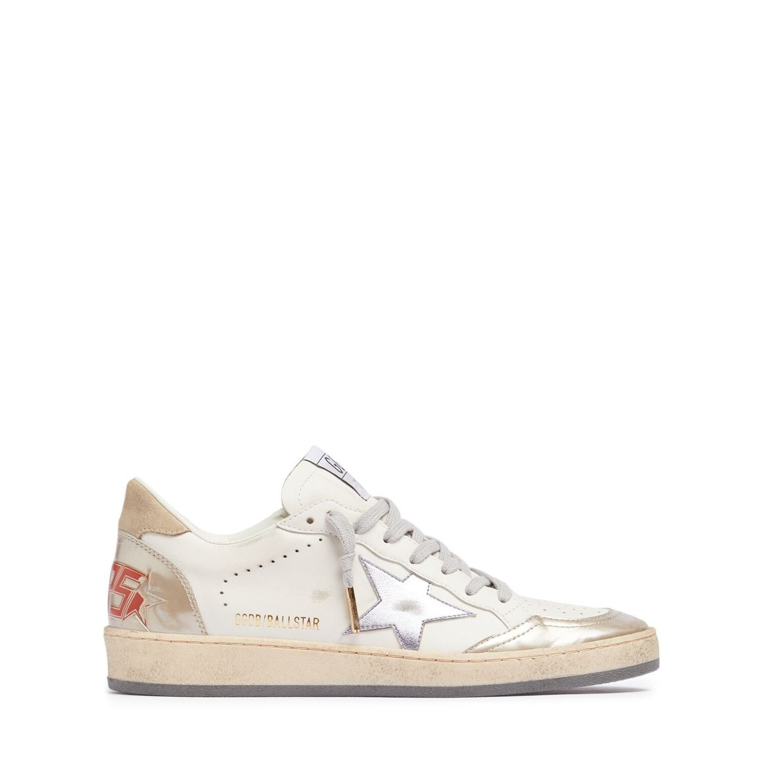 GOLDEN GOOSE Ball Star Women's Milk/Beige Sneakers New & Aut