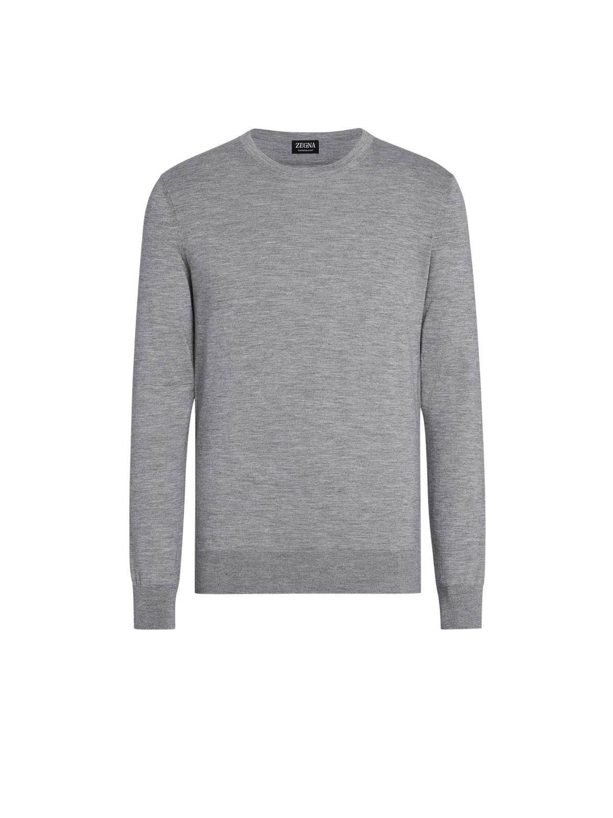 Ermenegildo Zegna o1s1rm0426 Crewneck Sweater in Grey Size US S / EU 44-46 / 1 - 1 Thumbnail