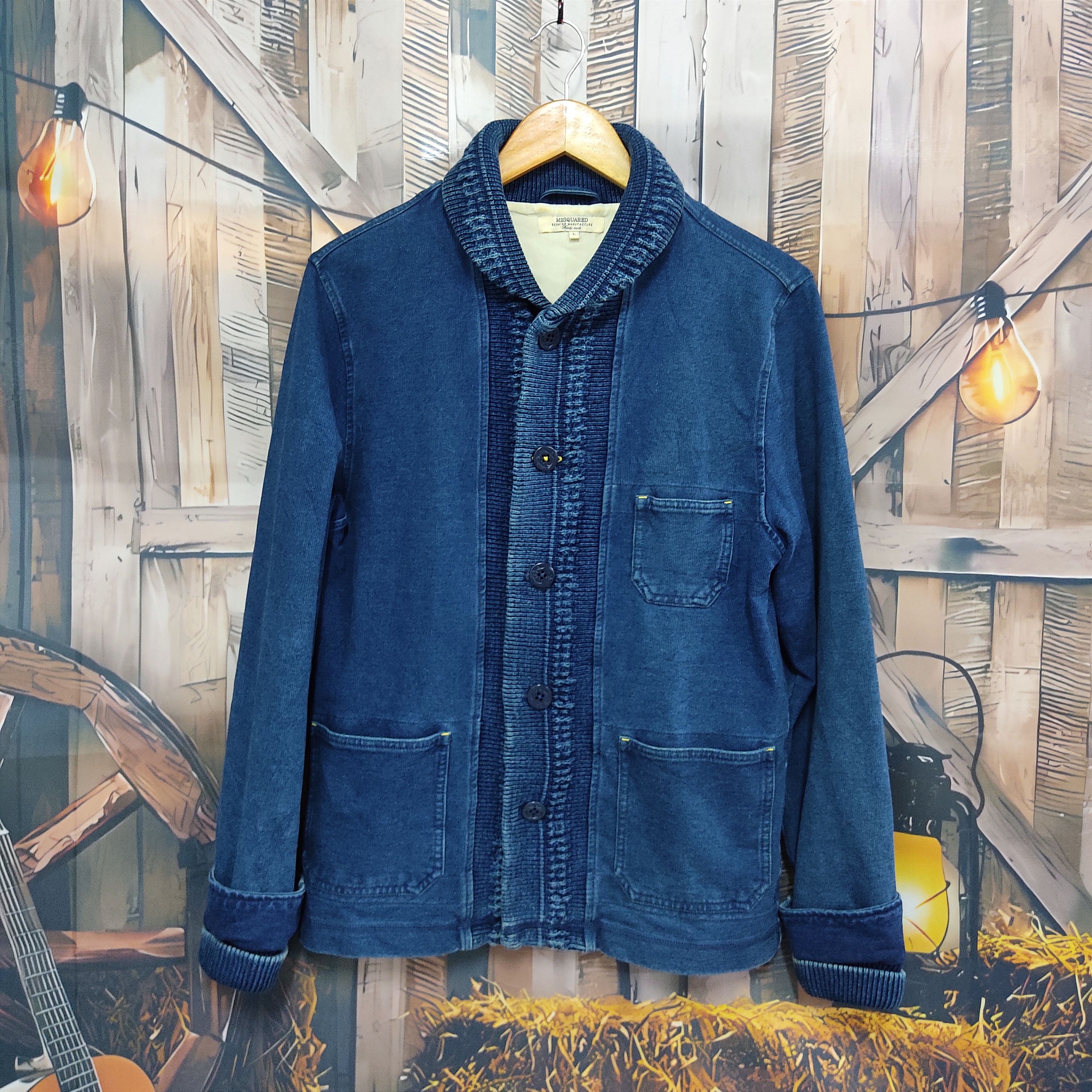 M2SQUARED Indigo Chore Jacket Kapital Inspired